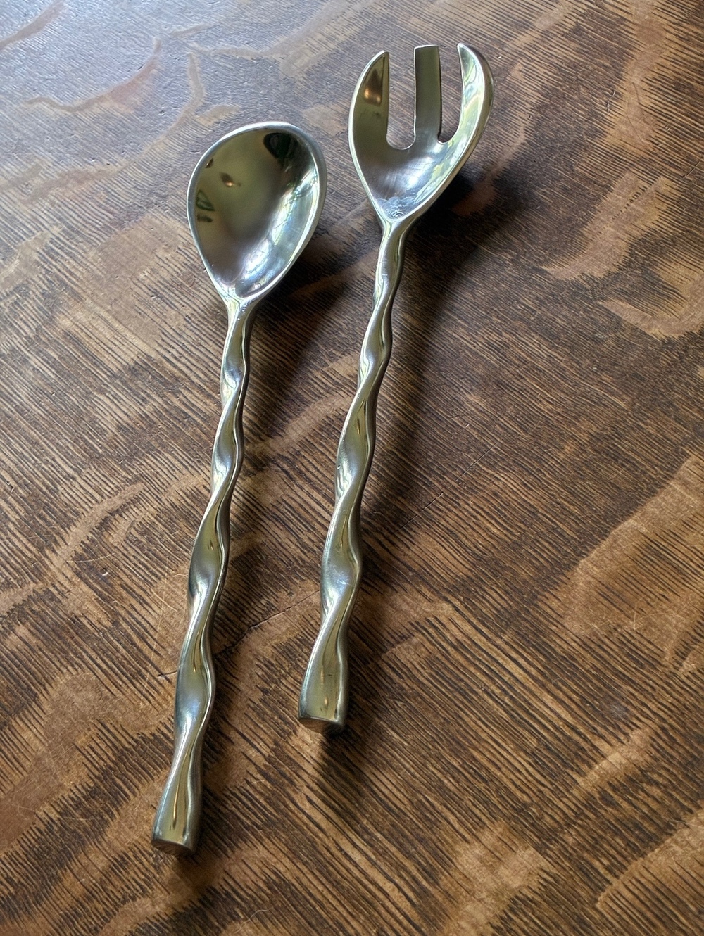 Ihi Stainless Steel Salad Serving Set - 13"